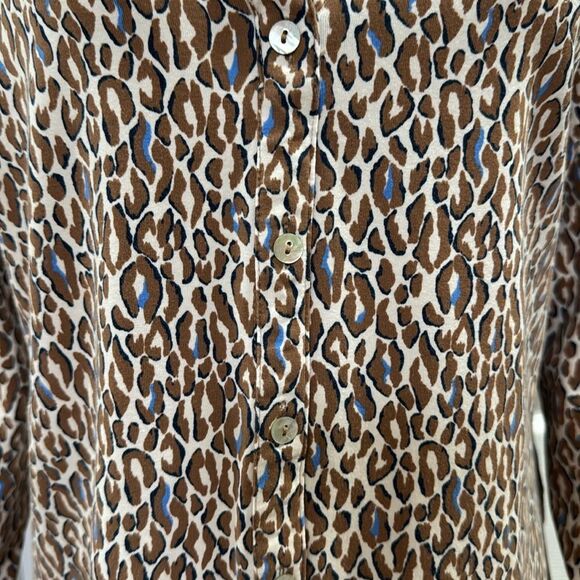 JUST WHITE JERSEY STRETCH BLOUSE. - Picture 5 of 10